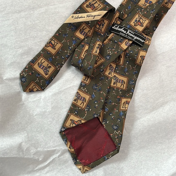 Salvatore Ferragamo Tie, authentic, vintage - Picture 6 of 6